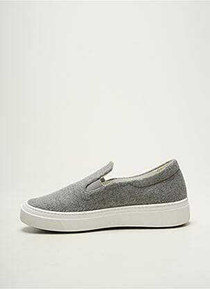 Slip-on batai apvalus mygtukas plokščias kulnas iki 3 cm pilka MAX MARA moteris