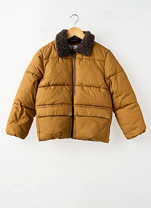 Pūkinė striukė kišenės be gobtuvų geltona H&M berniukas
