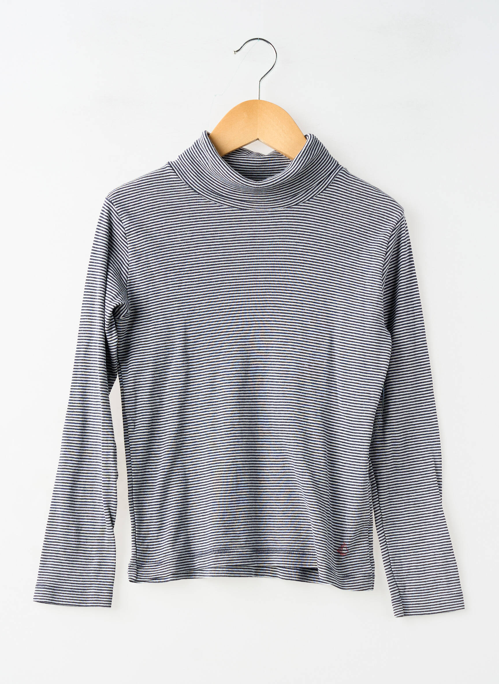 Pusiaučiai tamprumas ilgos rankovės mėlyna PETIT BATEAU berniukas