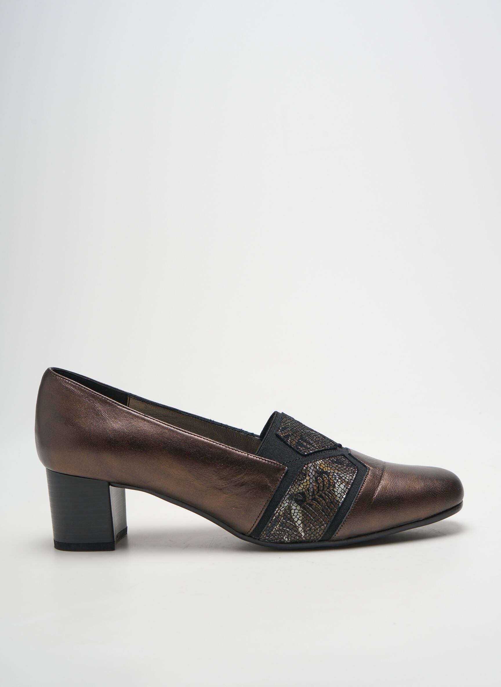 Aukštakulniai satino audinys kulnas nuo 4 iki 6 cm rudas PEDI GIRL moteris