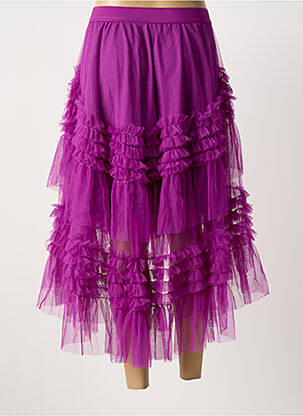 Pusilgis sijonas elastinė dydis violetinis APRIL VINTAGE moteris