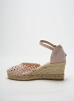 Espadrilės apvalus mygtukas kulnas nuo 4 iki 6 cm rožinė HEINE moteris
