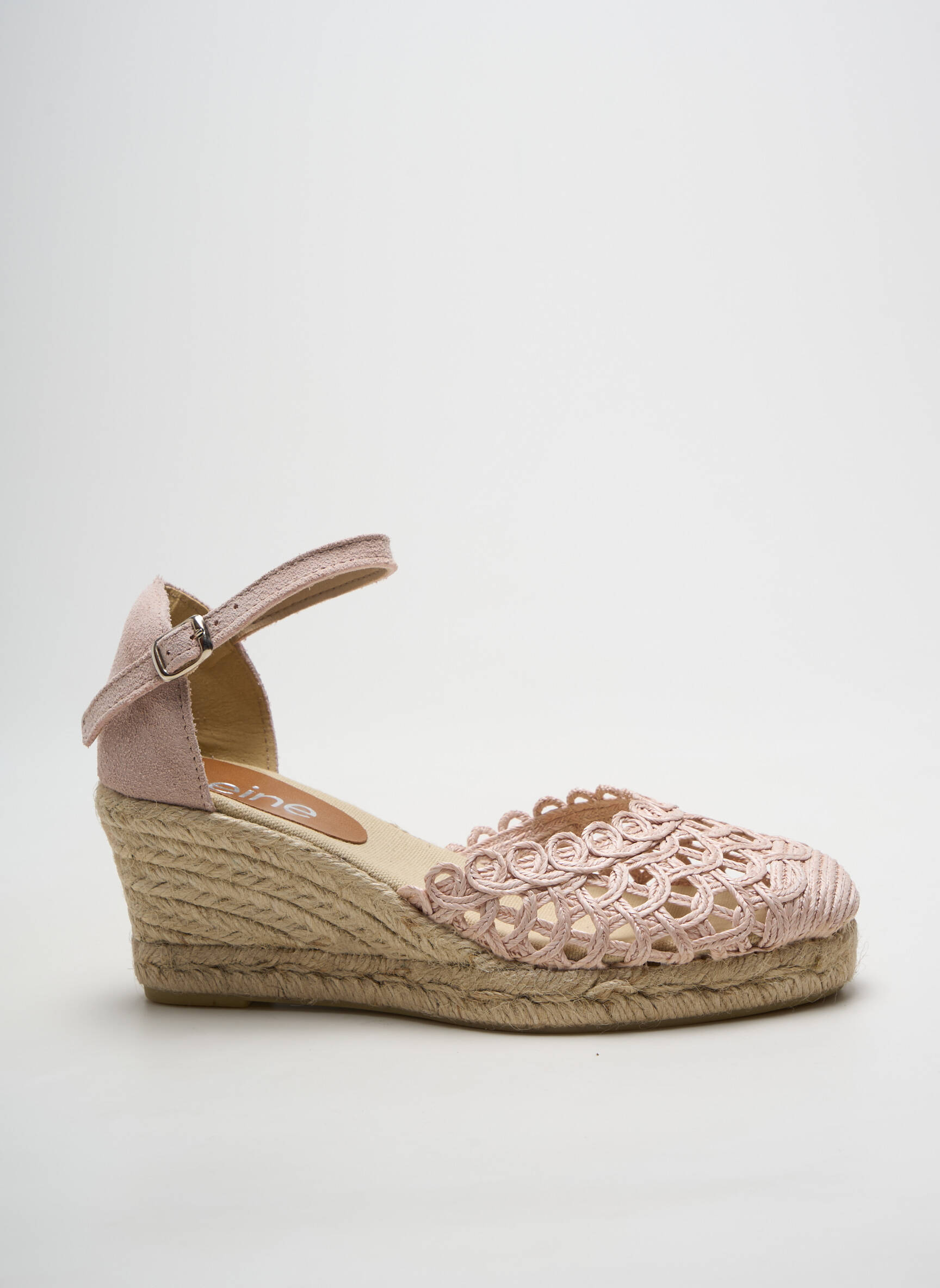 Espadrilės apvalus mygtukas kulnas nuo 4 iki 6 cm rožinė HEINE moteris