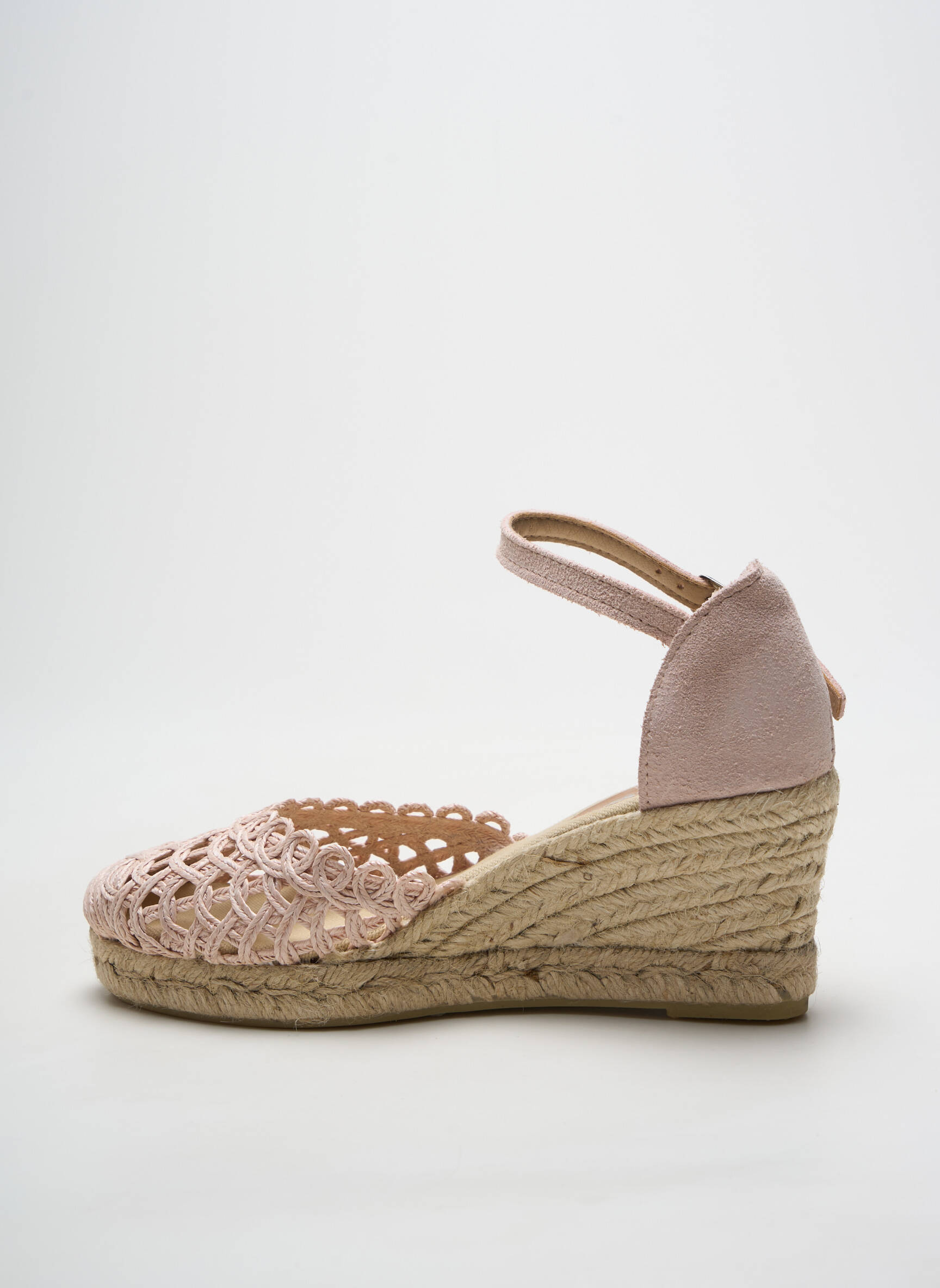 Espadrilės apvalus mygtukas kulnas nuo 4 iki 6 cm rožinė HEINE moteris