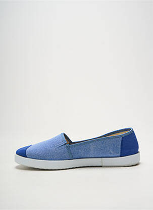 Espadrilės apvalus mygtukas plokščias kulnas iki 3 cm mėlyna HEINE moteris