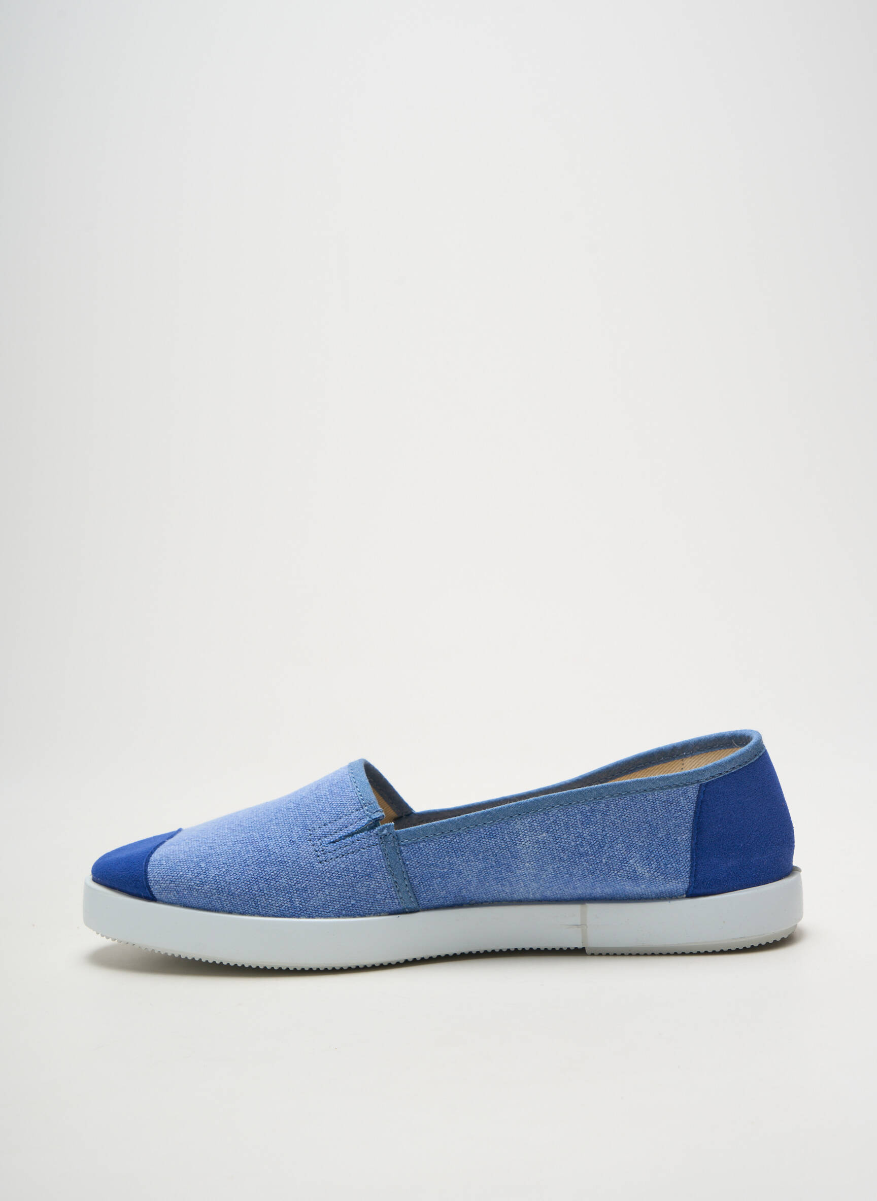 Espadrilės apvalus mygtukas plokščias kulnas iki 3 cm mėlyna HEINE moteris