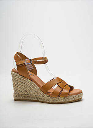 Espadrilės satino audinys kulnas nuo 7 iki 9 cm rudas HEINE moteris