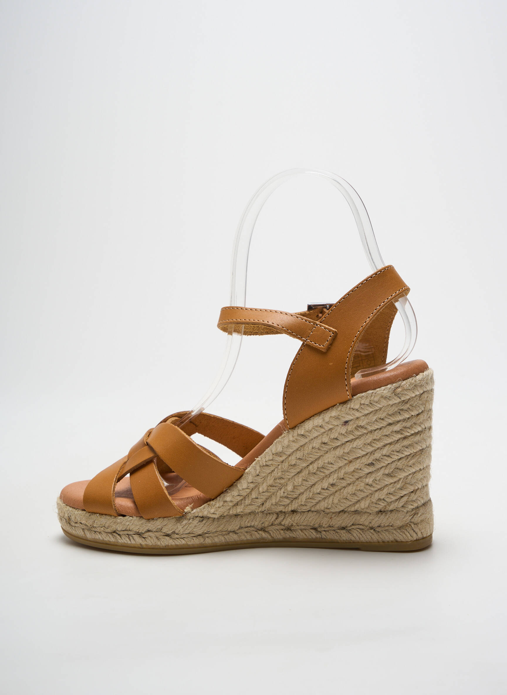 Espadrilės satino audinys kulnas nuo 7 iki 9 cm rudas HEINE moteris