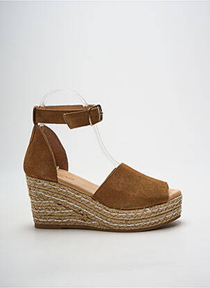 Espadrilės nubuko audinys kulnas nuo 7 iki 9 cm rudas HEINE moteris