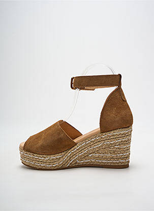 Espadrilės nubuko audinys kulnas nuo 7 iki 9 cm rudas HEINE moteris