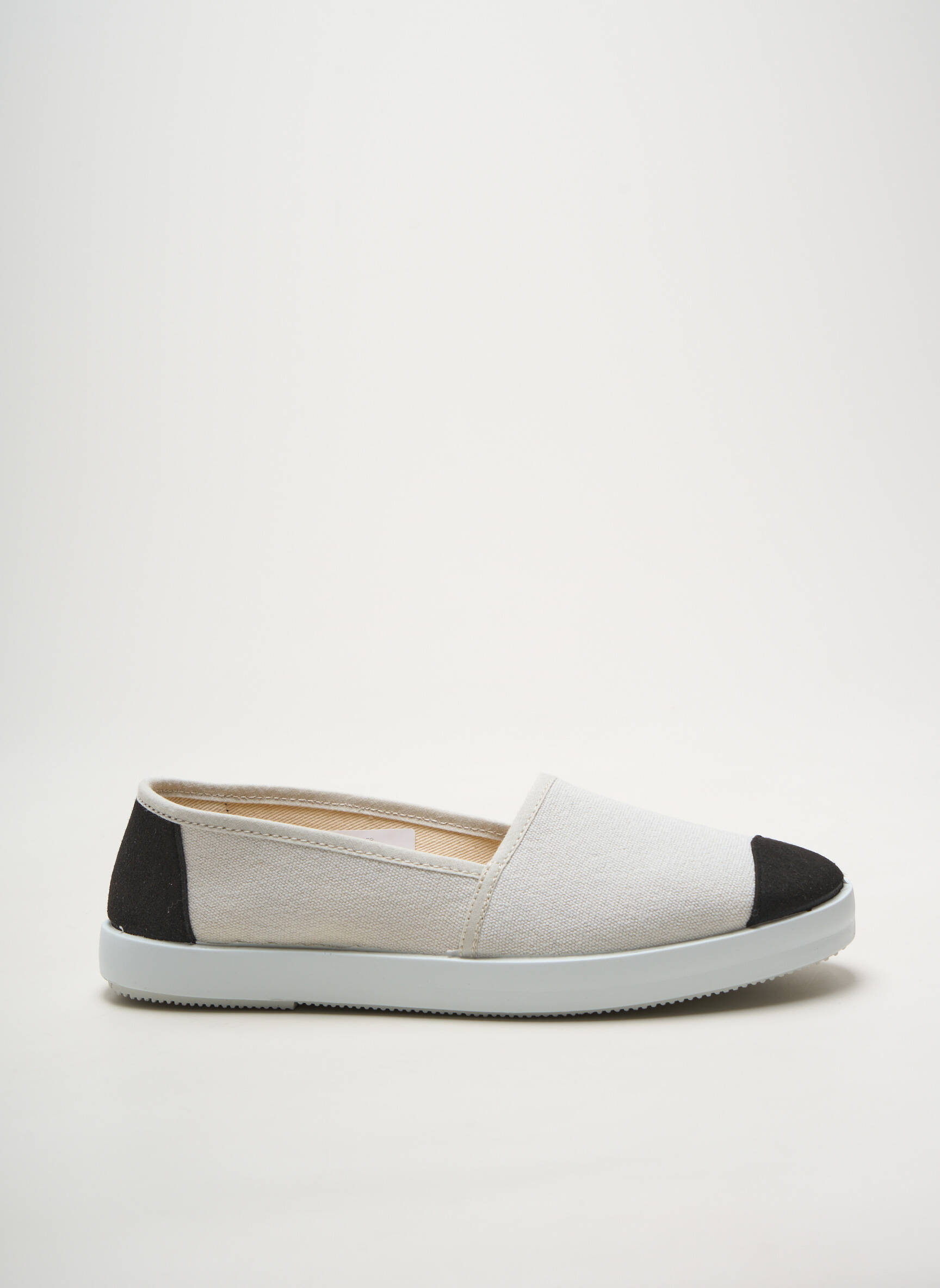 Espadrilės apvalus mygtukas plokščias kulnas iki 3 cm bežinis HEINE moteris