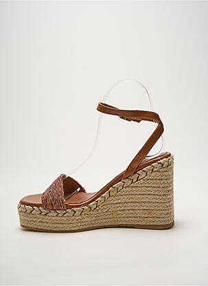 Espadrilės satino audinys 10 cm ir daugiau aukštakulniai rudas HEINE moteris