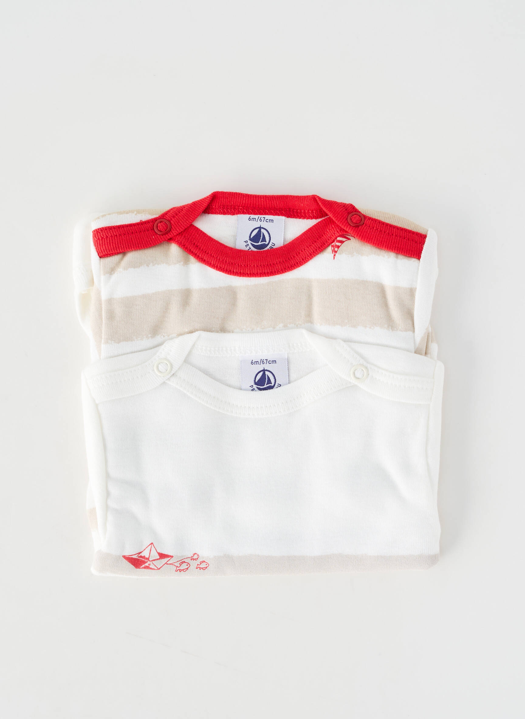 Kūno apatiniai tamprumas baltas PETIT BATEAU berniukas