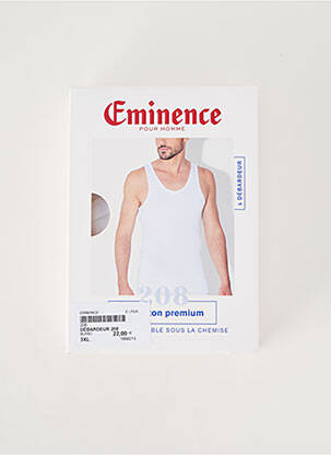 Marškiniai be rankovių tamprumas be rankų baltas EMINENCE vyras