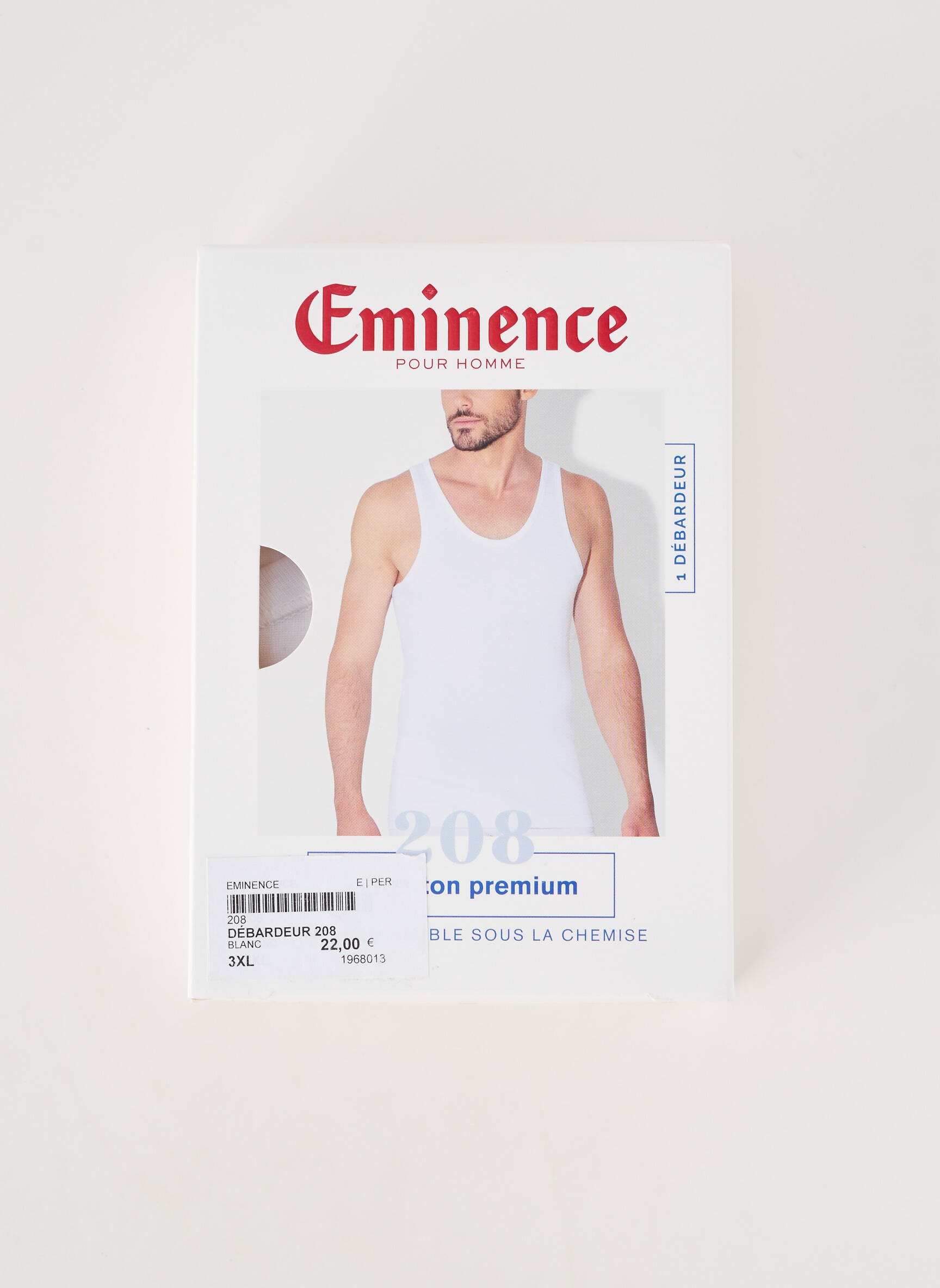 Marškiniai be rankovių tamprumas be rankų baltas EMINENCE vyras