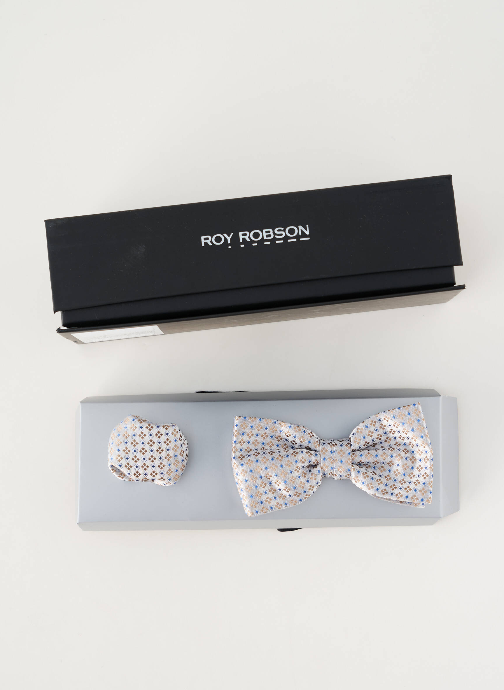 Kaklaraištis papillon fantazijos raštas pilka ROY ROBSON vyras