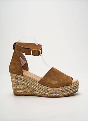 Espadrilės nubuko audinys kulnas nuo 7 iki 9 cm rudas HEINE moteris
