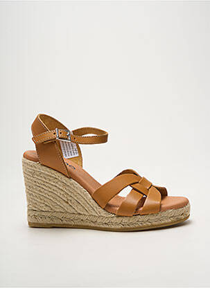 Espadrilės satino audinys kulnas nuo 7 iki 9 cm rudas HEINE moteris