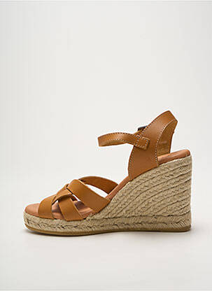 Espadrilės satino audinys kulnas nuo 7 iki 9 cm rudas HEINE moteris