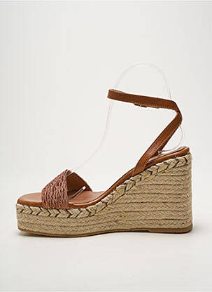 Espadrilės satino audinys 10 cm ir daugiau aukštakulniai rudas HEINE moteris