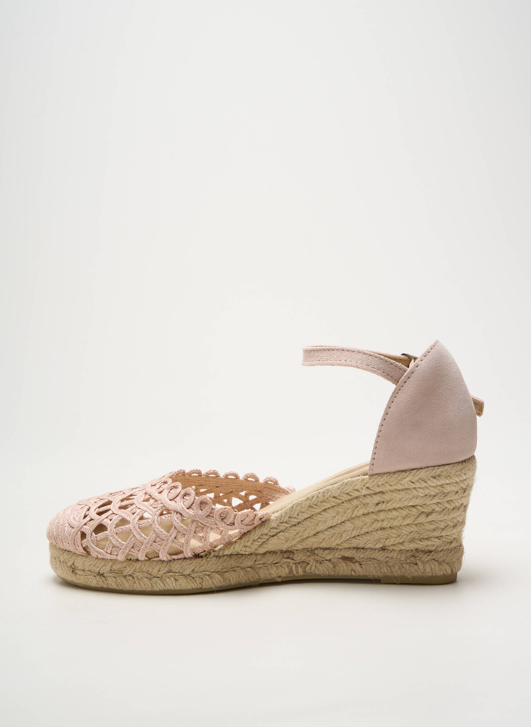 Espadrilės apvalus mygtukas kulnas nuo 4 iki 6 cm rožinė HEINE moteris