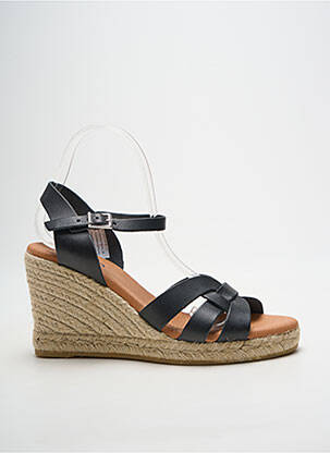 Espadrilės satino audinys kulnas nuo 7 iki 9 cm juodas HEINE moteris