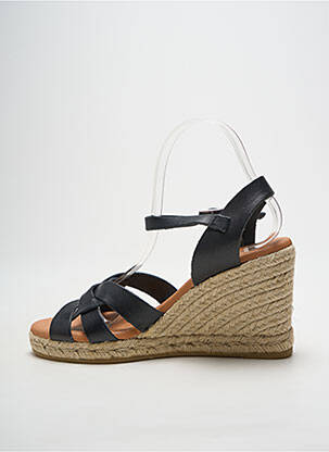 Espadrilės satino audinys kulnas nuo 7 iki 9 cm juodas HEINE moteris