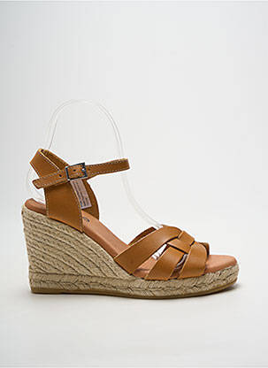 Espadrilės užsegimas su kaklo detalėmis kulnas nuo 7 iki 9 cm rudas HEINE moteris