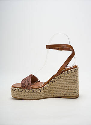 Espadrilės satino audinys kulnas nuo 7 iki 9 cm rudas HEINE moteris