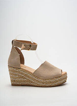 Espadrilės užsegimas su kaklo detalėmis kulnas nuo 7 iki 9 cm bežinis HEINE moteris