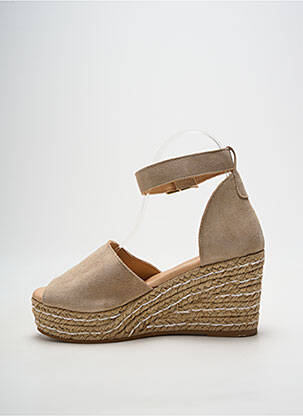 Espadrilės užsegimas su kaklo detalėmis kulnas nuo 7 iki 9 cm bežinis HEINE moteris