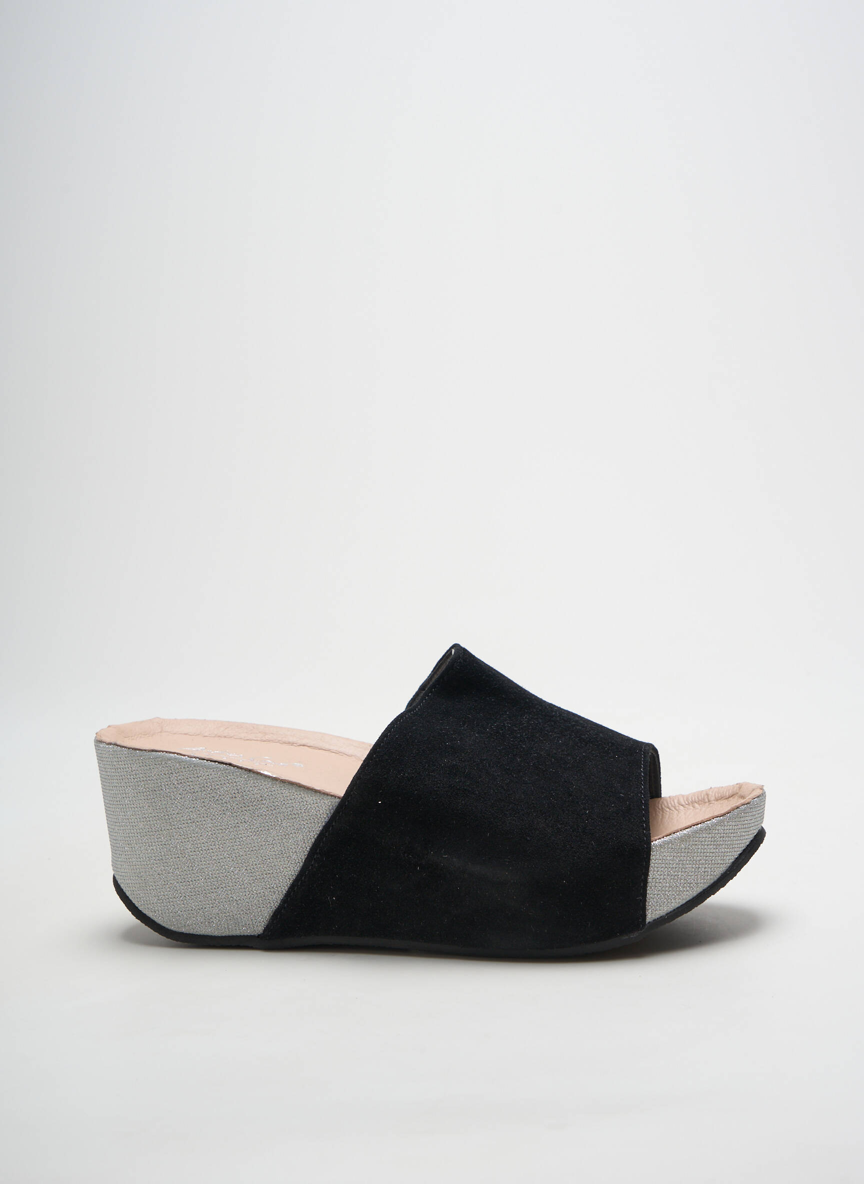 Mule/sabotai atvira pabaiga kulnas nuo 7 iki 9 cm sidabrinė ANDREA CONTI moteris