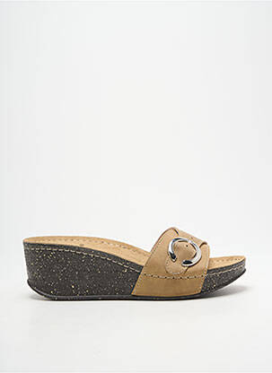 Mule/sabotai atvira pabaiga kulnas nuo 4 iki 6 cm rudas DR.FEET moteris