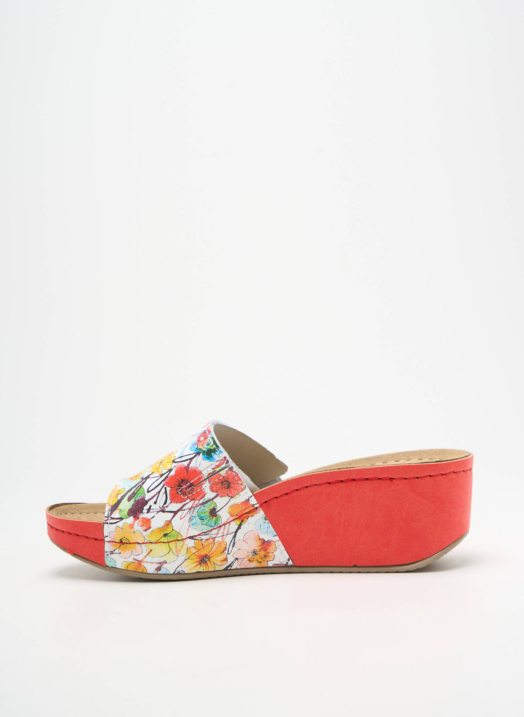 Mule/sabotai atvira pabaiga kulnas nuo 4 iki 6 cm baltas DR.FEET moteris