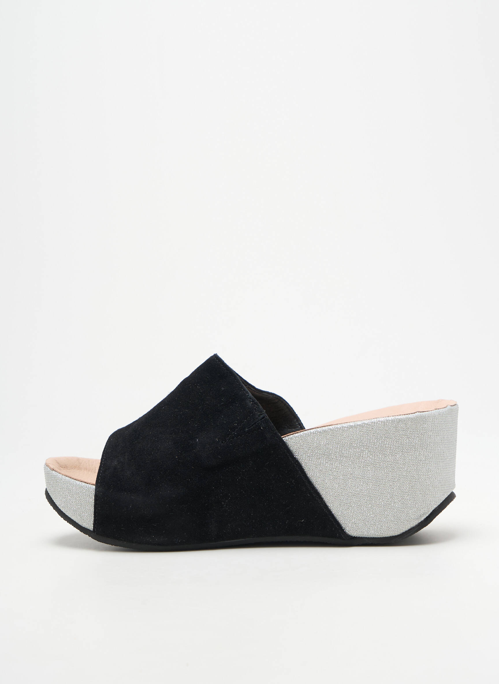 Mule/sabotai atvira pabaiga kulnas nuo 7 iki 9 cm sidabrinė ANDREA CONTI moteris