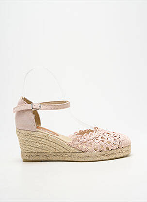 Espadrilės apvalus mygtukas kulnas nuo 4 iki 6 cm rožinė HEINE moteris