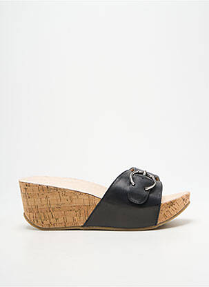 Mule/sabotai satino audinys kulnas nuo 7 iki 9 cm juodas ANDREA CONTI moteris