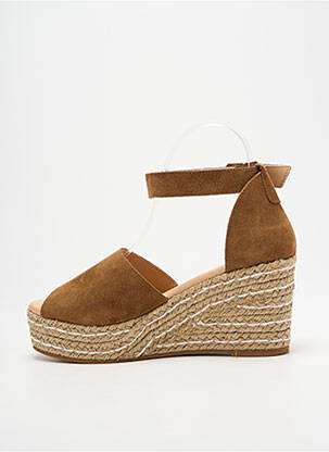 Espadrilės nubuko audinys kulnas nuo 7 iki 9 cm rudas HEINE moteris