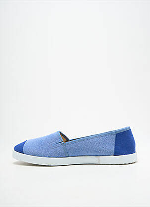 Espadrilės apvalus mygtukas plokščias kulnas iki 3 cm mėlyna HEINE moteris
