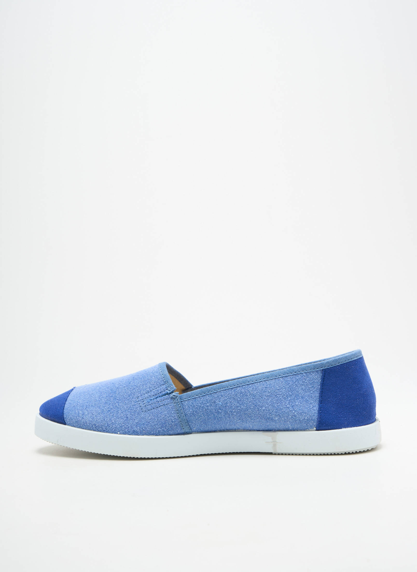 Espadrilės apvalus mygtukas plokščias kulnas iki 3 cm mėlyna HEINE moteris