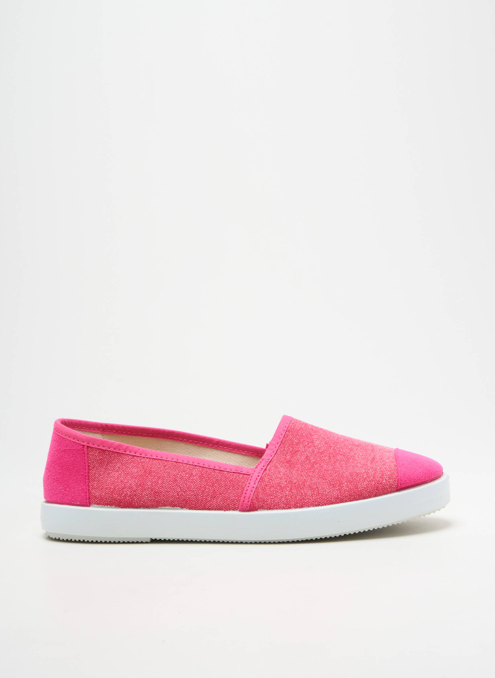Espadrilės apvalus mygtukas plokščias kulnas iki 3 cm rožinė HEINE moteris