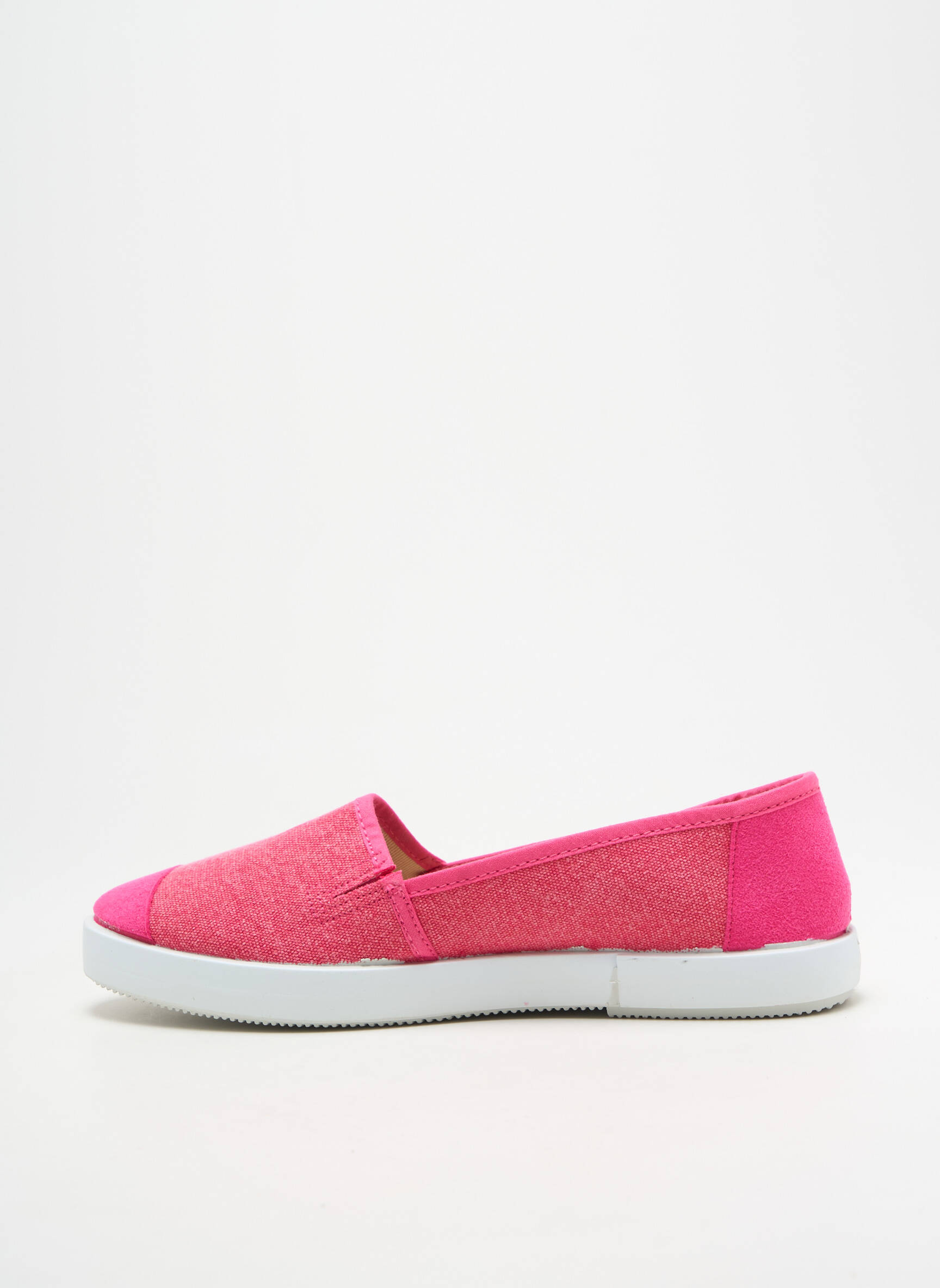Espadrilės apvalus mygtukas plokščias kulnas iki 3 cm rožinė HEINE moteris