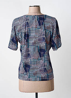T-marškinys fantazijos raštas trumpas rankovės mėlyna GUY DUBOUIS moteris