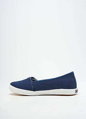 Slip-on batai apvalus mygtukas plokščias kulnas iki 3 cm mėlyna KANGAROOS moteris