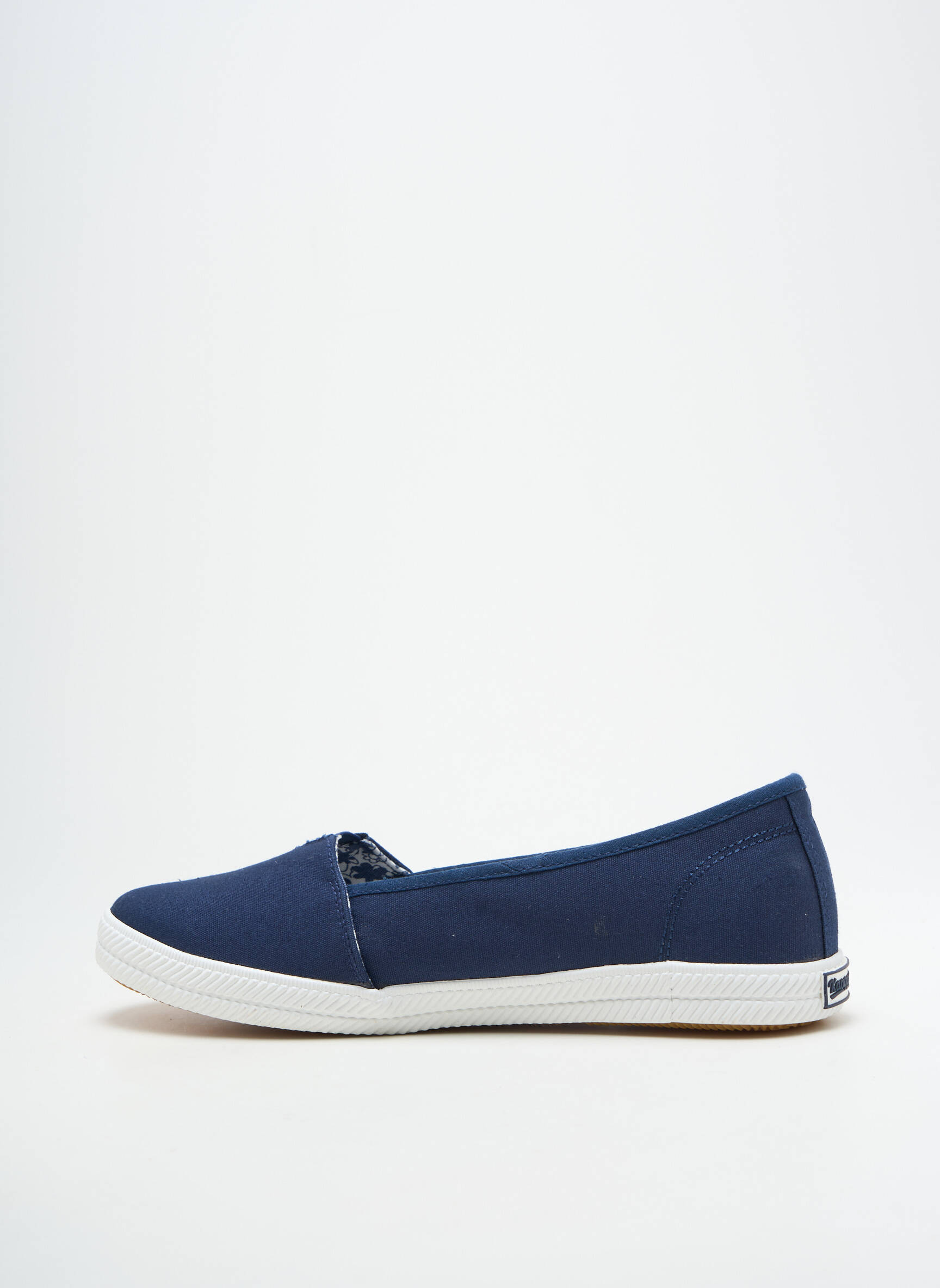 Slip-on batai apvalus mygtukas plokščias kulnas iki 3 cm mėlyna KANGAROOS moteris