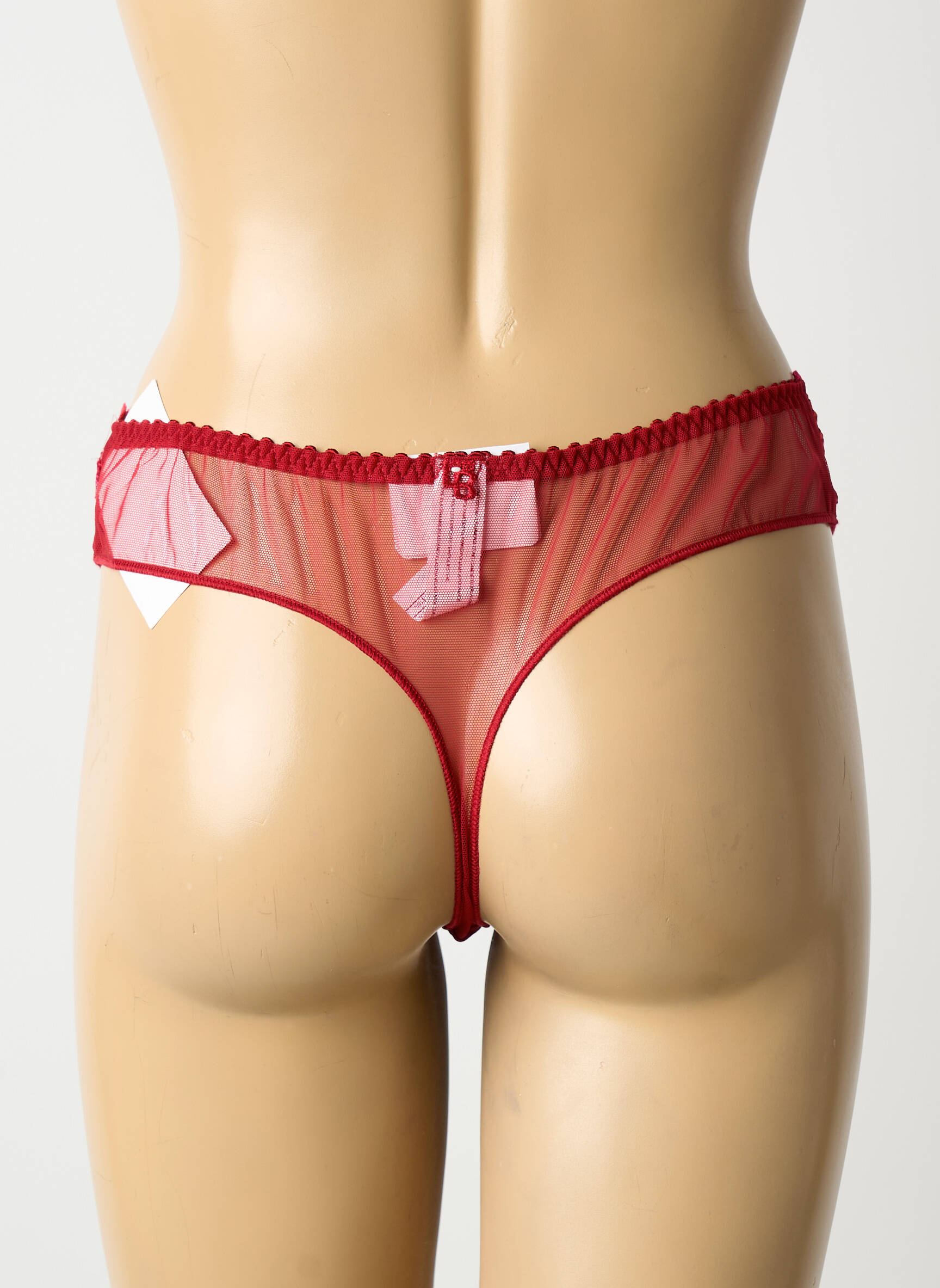 Tanga tamprumas raudona LOUISA BRACQ moteris