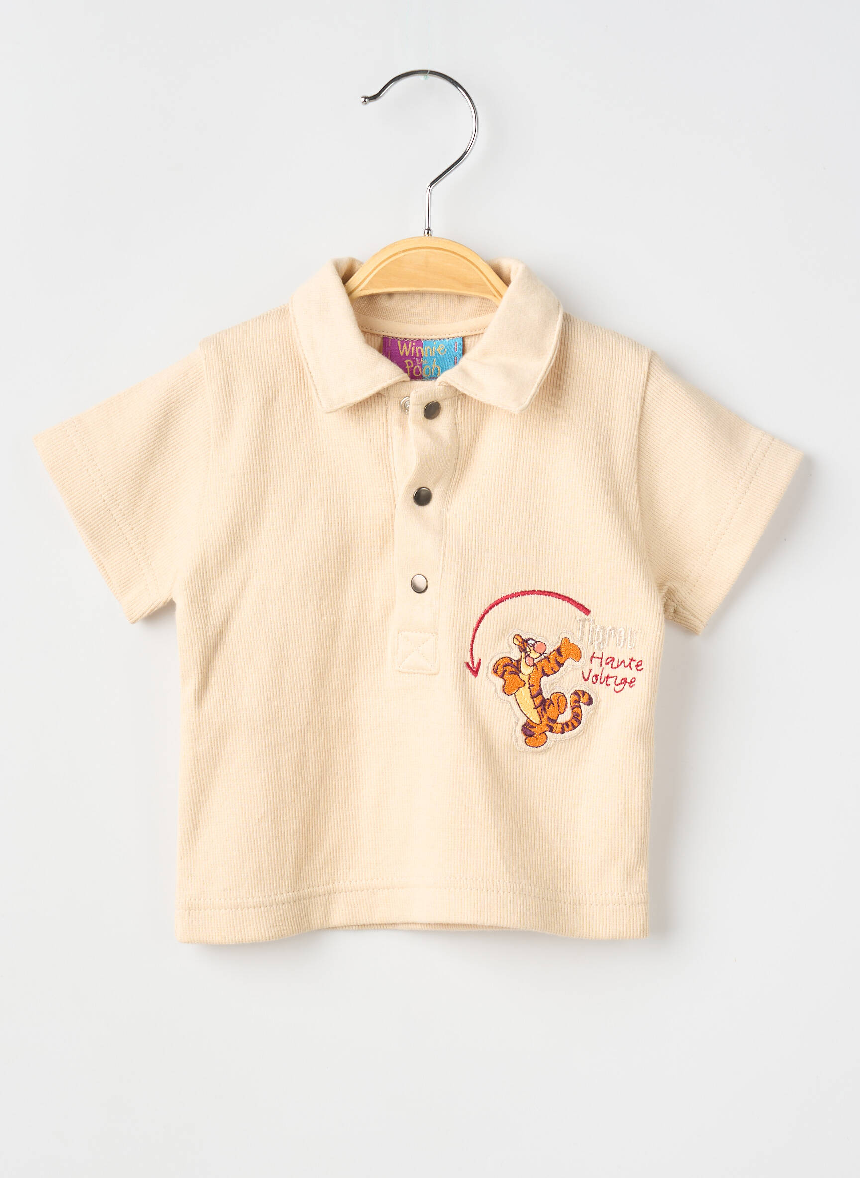 Polo centrinė iškirptė trumpas rankovės bežinis WINNIE THE POOH berniukas