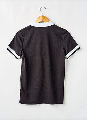Polo floqué serigrafija trumpas rankovės juodas DKNY berniukas