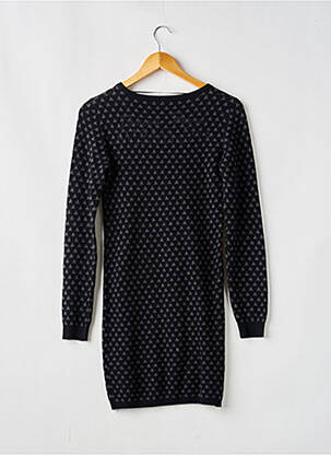 Megztinė suknelė plona tinklinė medžiaga ilgos rankovės juodas KAPORAL mergina