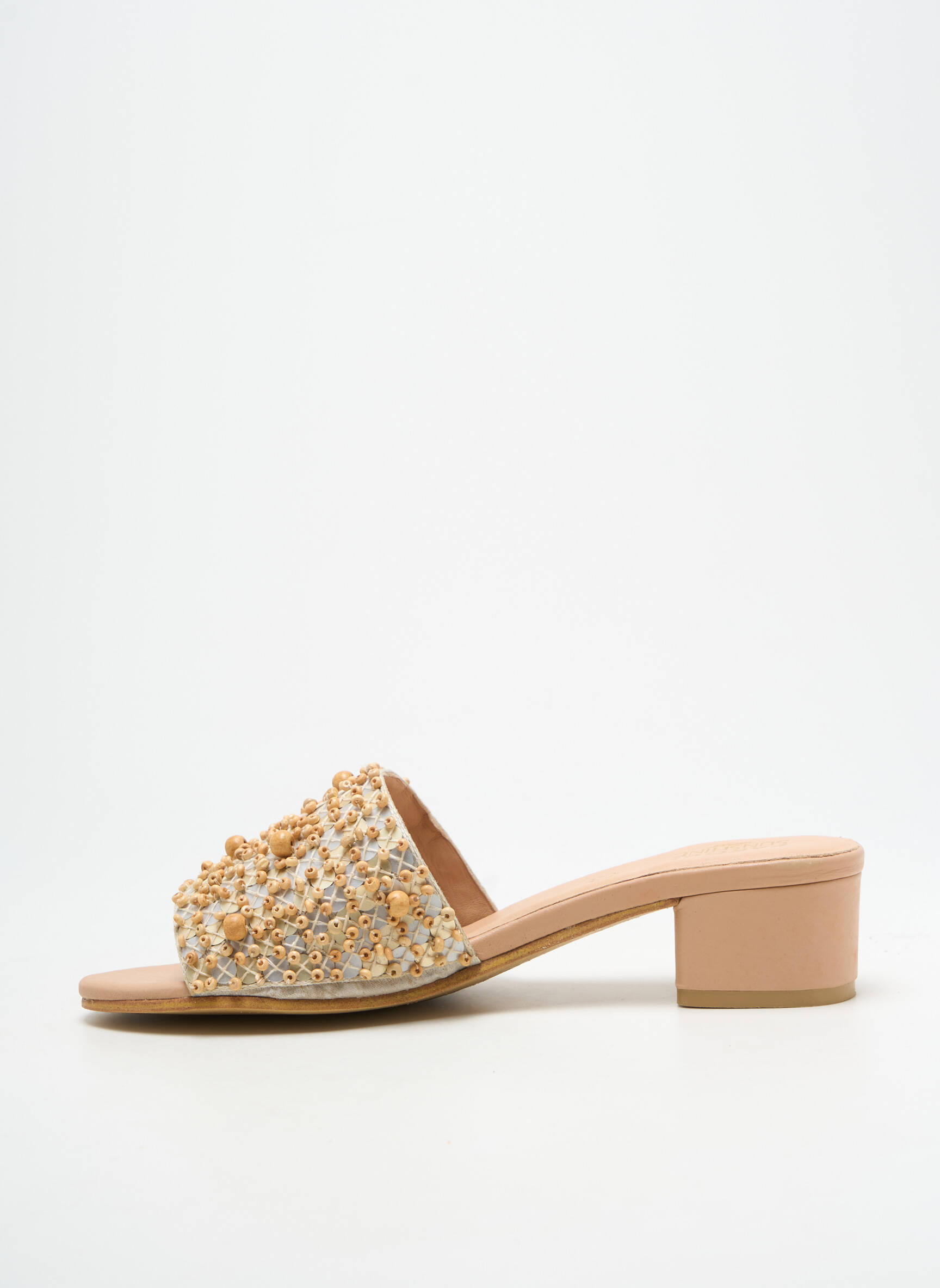 Mule/sabotai odinė išorinė padas kulnas nuo 4 iki 6 cm bežinis PARODI SUNSHINE moteris